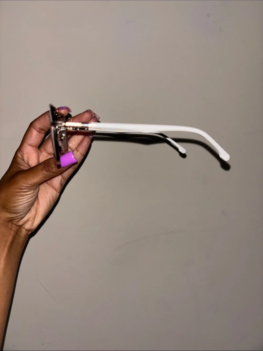 NWOT Carrera Gold Frame Sunglasses with Brown Gradient Lenses and Cream Temples